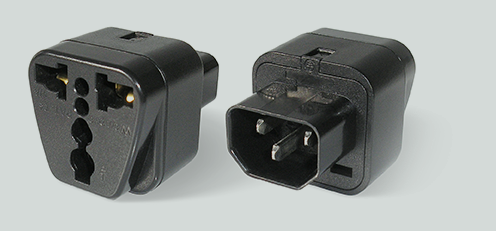 Adapter connecting many types of plugs to NETIO 4C (IEC320 plug)