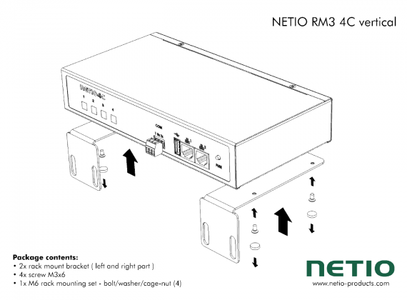 NETIO RM3 4C vertical
