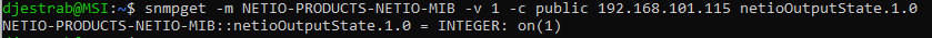 snmpget s MIB v Linux, SNMP v1