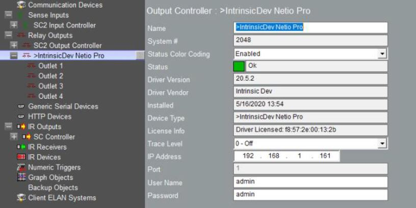 ELAN Configurator – device details