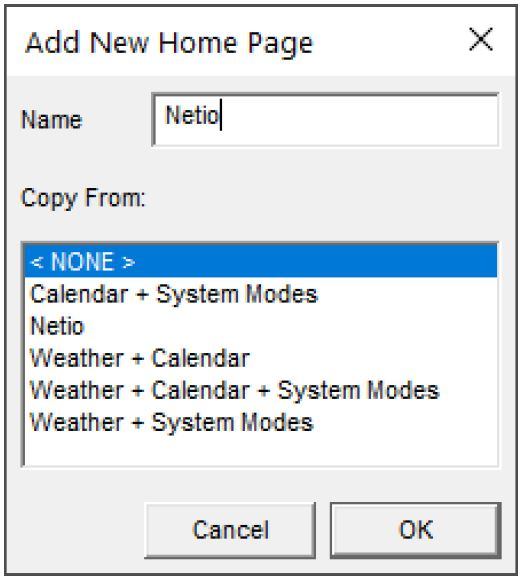 ELAN Configurator – add home page layout name