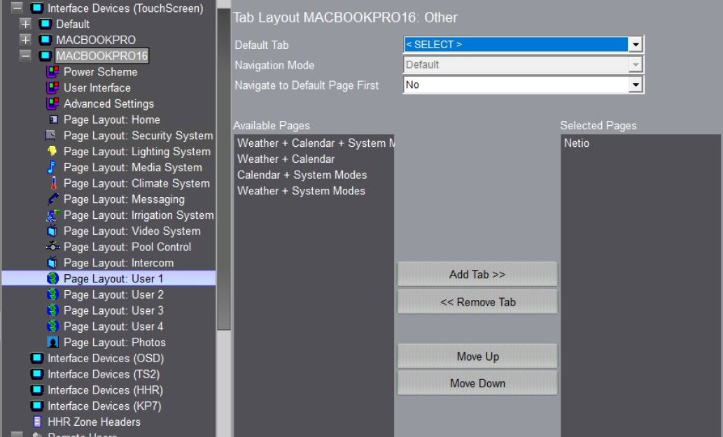 ELAN Configurator – add to home page tab