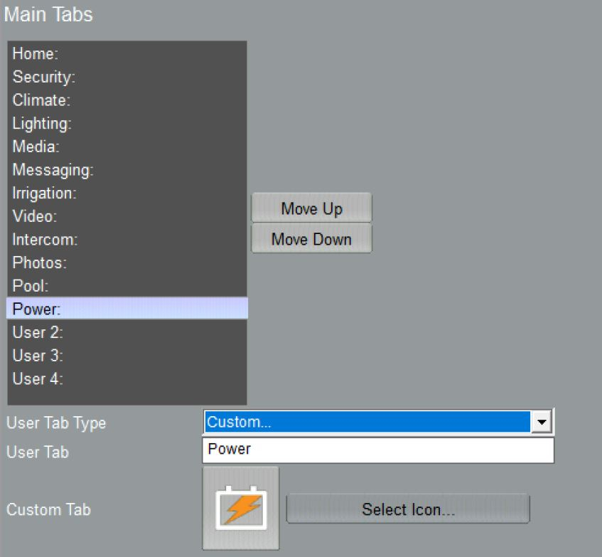 ELAN Configurator – Main tabs