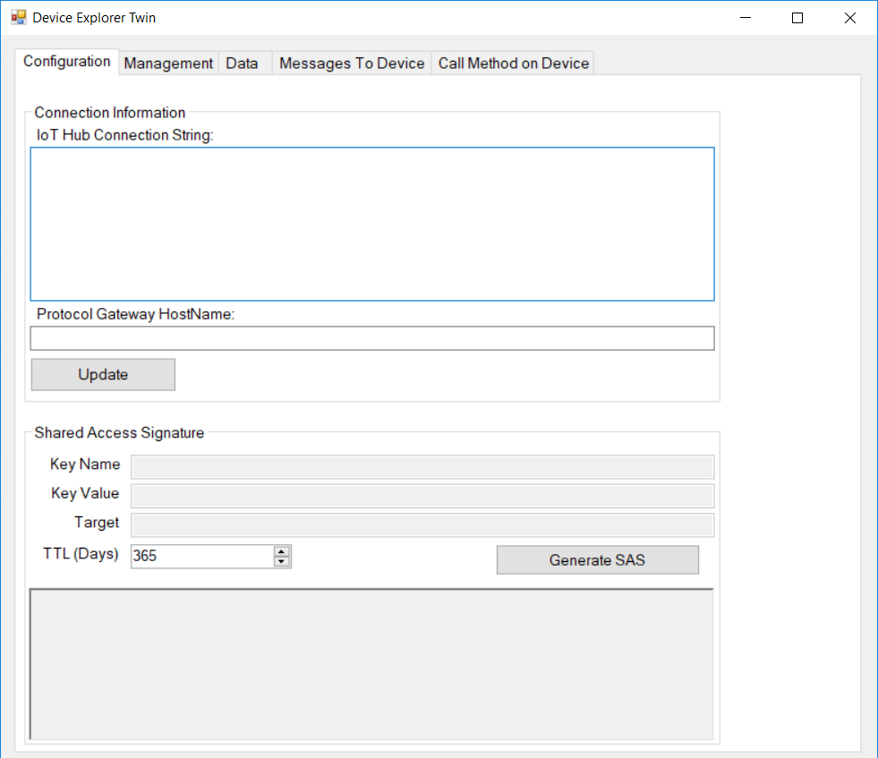 Device Explorer configuration for connecting your device to cloud