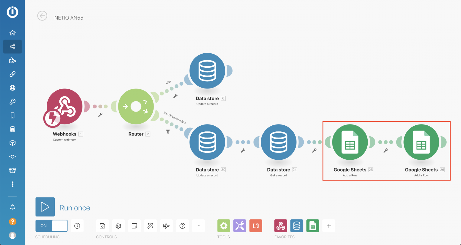 Google sheets highlighted blocks