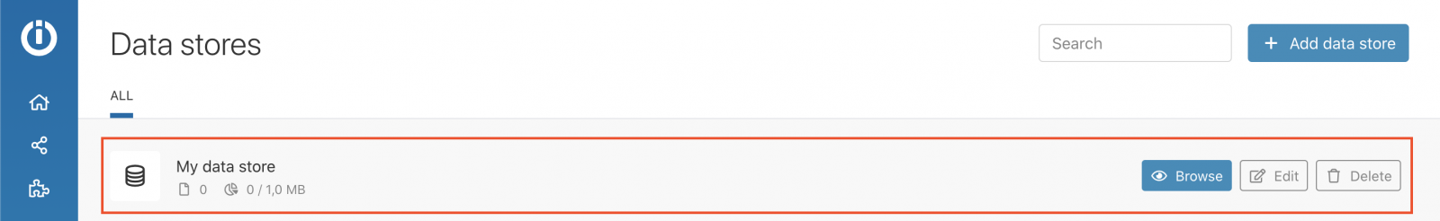 created data store for data from NETIO smart power socket