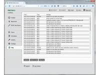 Any action happening in smart power socket is written into log (accessible via web interface)