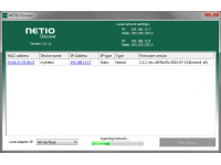 NETIO Discover is utility which screens your network and finds NETIO devices connected to your network