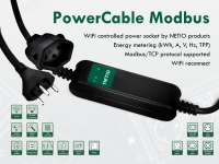 Remote controlled WiFi power socket PowerCable Modbus 101J with Open API