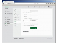 Web interface of NETIO networked power sockets - setting email properties