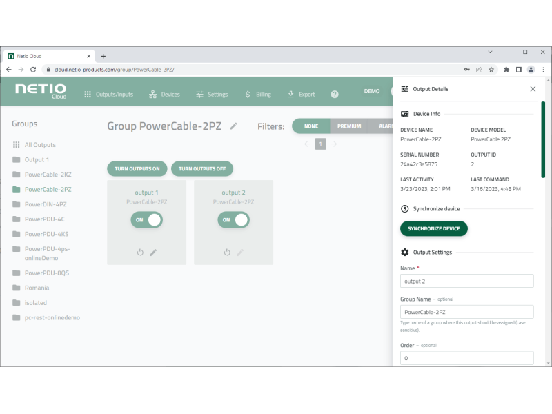 NETIO-Cloud-2PZ_Output-Details