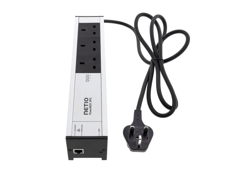 NETIO PowerBOX 3PG (UK plugs) remote controlled power strip via Open API and web inteface