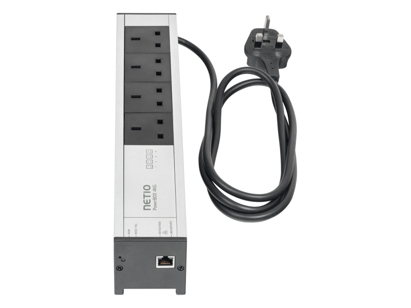 NETIO PowerBOX 4KG smart power socket UK plug open API and LAN connectivity 