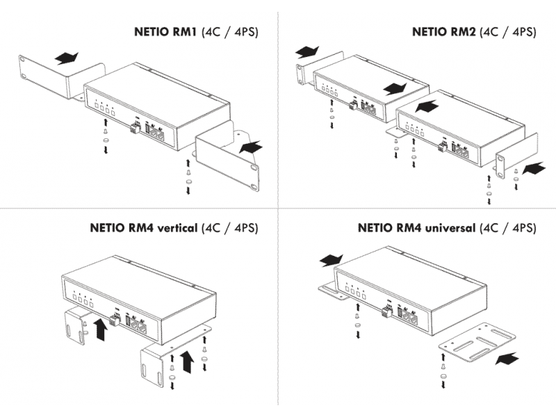 Rack Mount Kits available at Accessories section