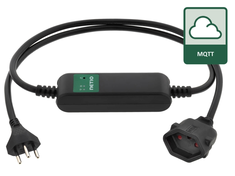 NETIO PowerCable MQTT power socket with power metering for energy analysis from any cloud (MQTT)