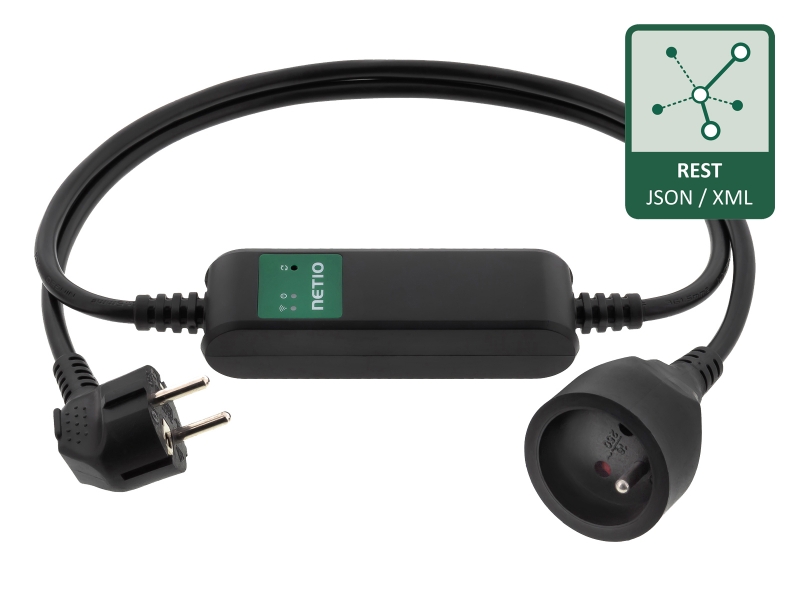 Smart WiFi power socket PowerCable REST with http-based M2M API (XML, JSON, URL)