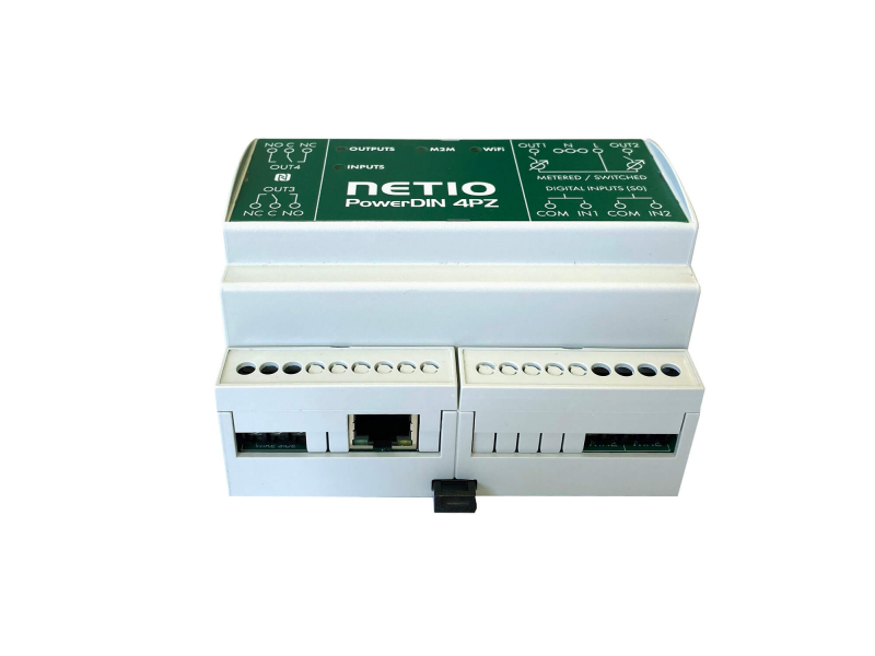 Web controlled (2-channel) and monitored (2-channel) smart energy meter 230V