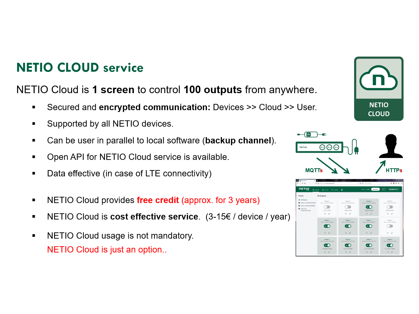 NETIO Cloud introduction - secured and reliable cloud service