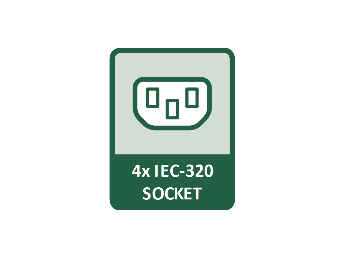 NETIO 4C small PDU has four IEC-320 outputs