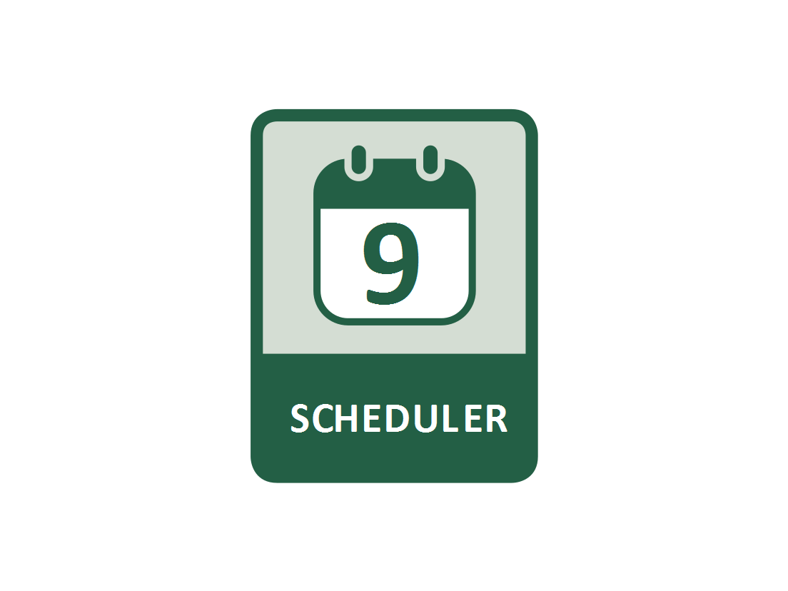 Switching individual electrical sockets on/off according to a time schedule (Scheduler function)