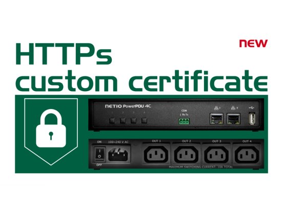 Custom HTTPs certificate in PowerPDU 4C