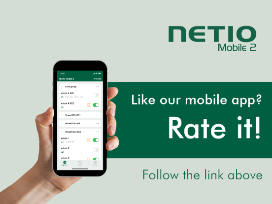 Rate our mobile app NETIO Mobile 2