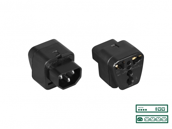 NETIO power adapter UNI to IEC320