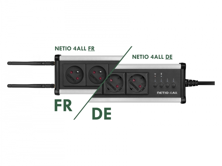 NETIO 4All is available in DE and FR power socket types