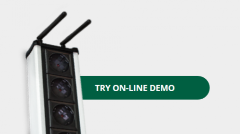 Online demo access on NETIO device web