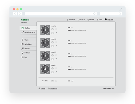NETIO power control devices can communicate via M2M API Interface
